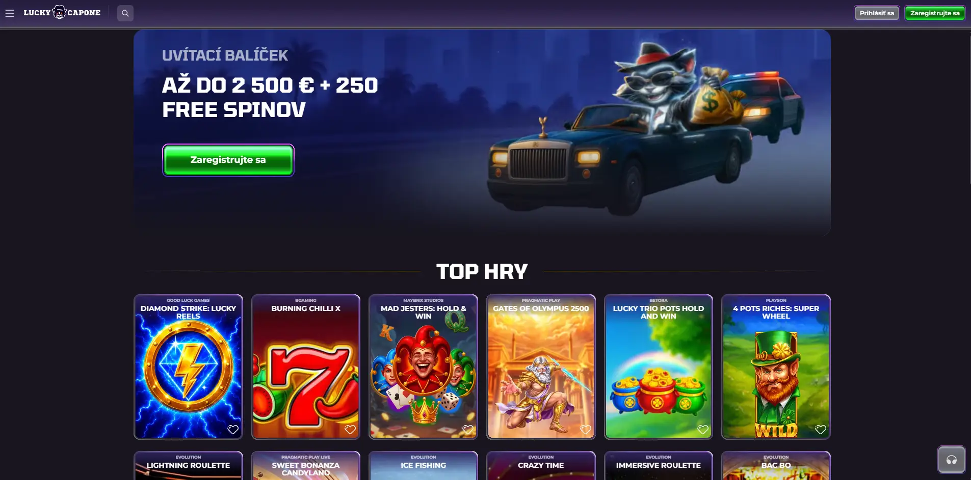 Luckycapone Casino
